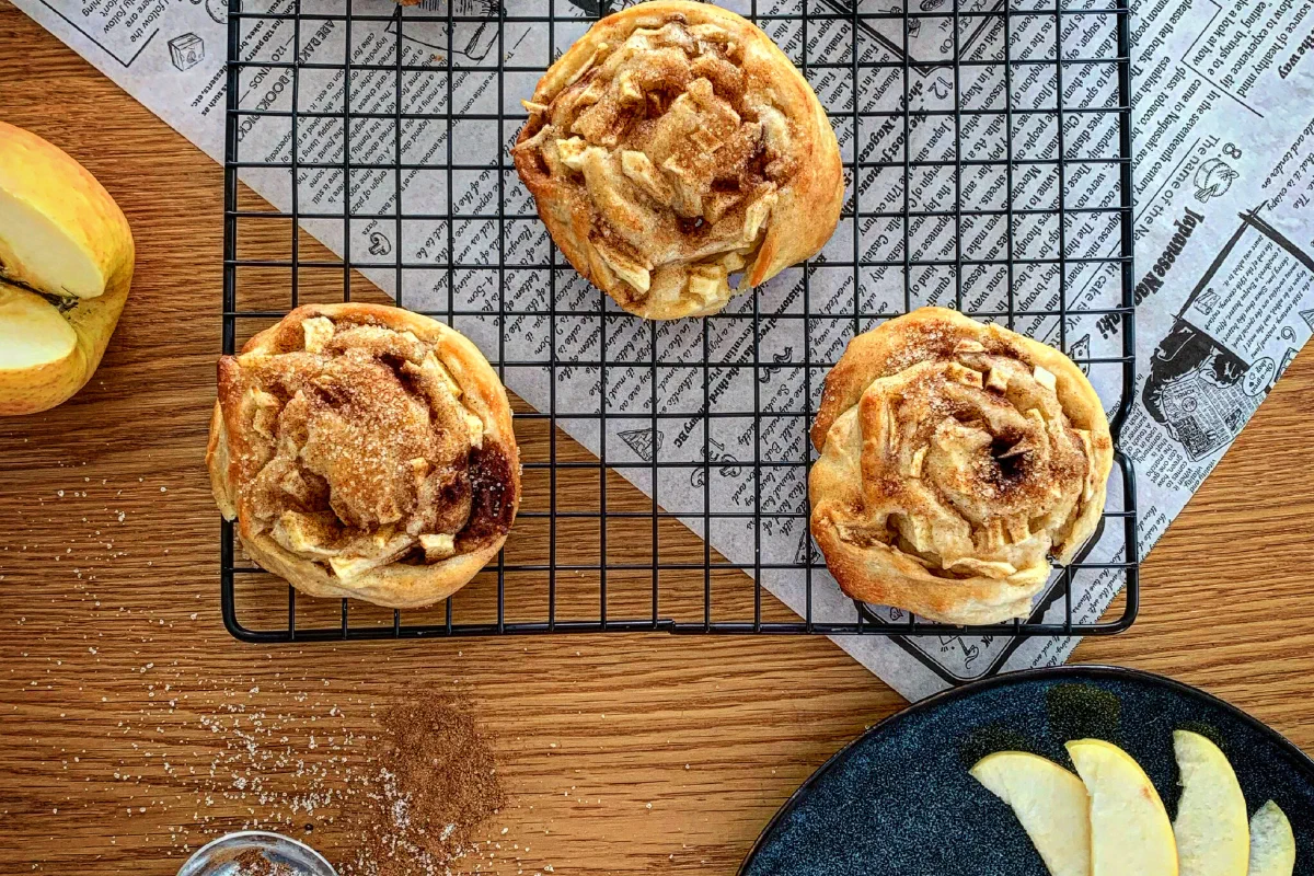 Apfel-Zimtschnecken ohne Zucker