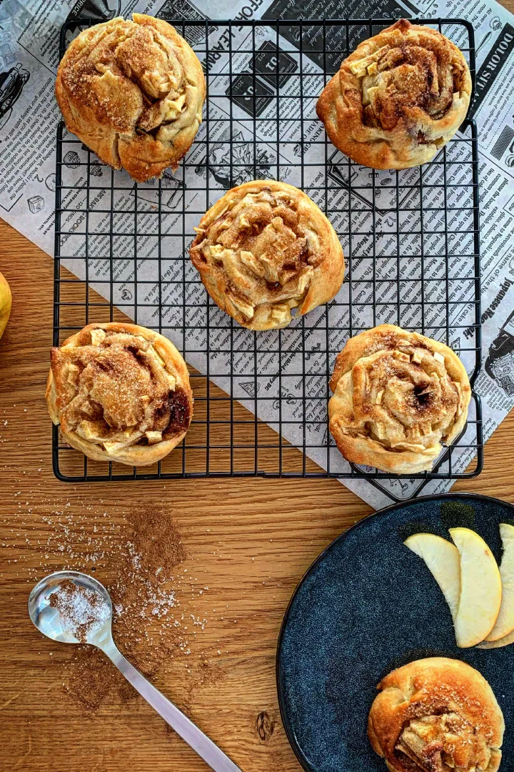 Apfel-Zimtschnecken ohne Zucker