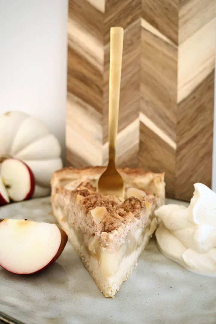 Apfelkuchen mit Streuseln ohne Zucker