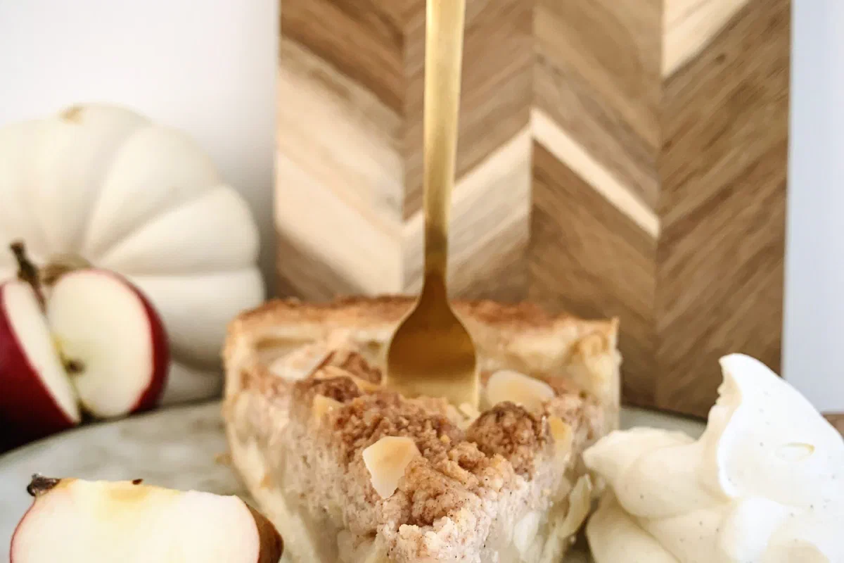 Apfelkuchen mit Streuseln ohne Zucker
