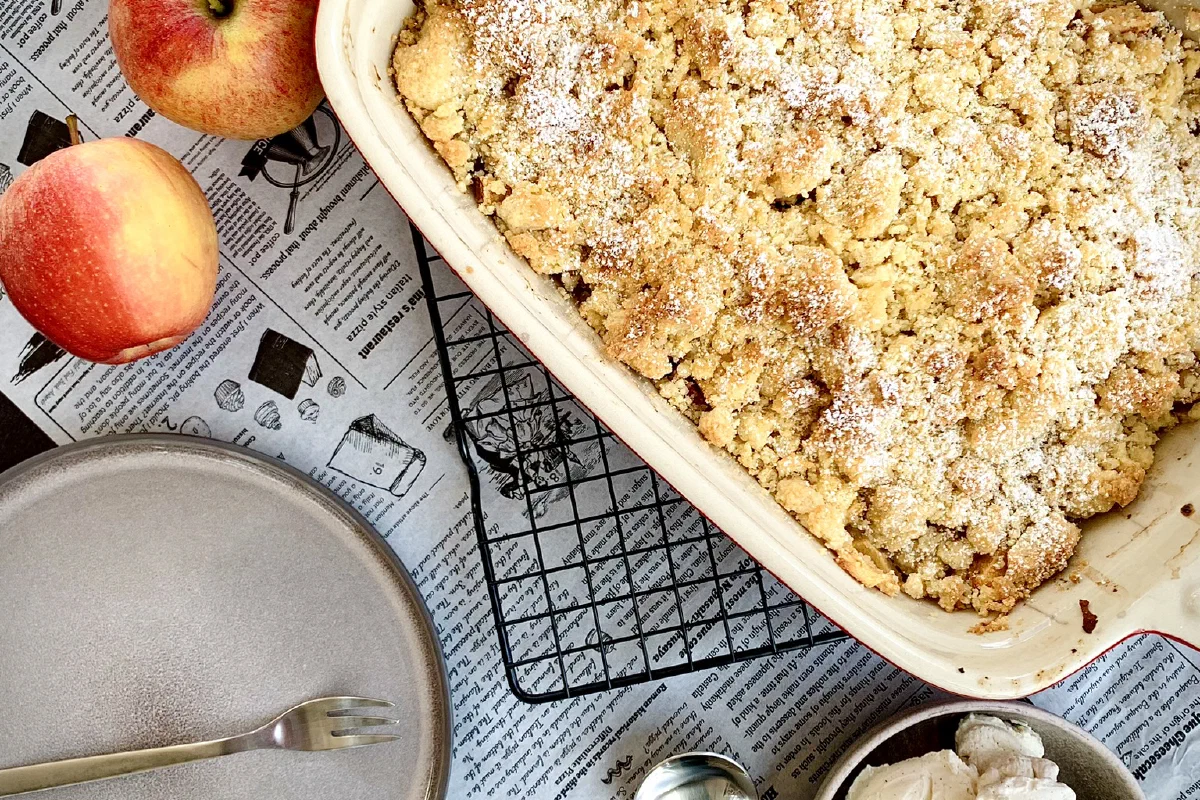 Apple Crumble ohne Zucker