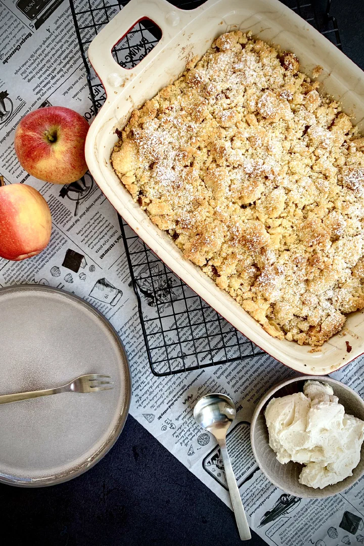 Apple Crumble ohne Zucker