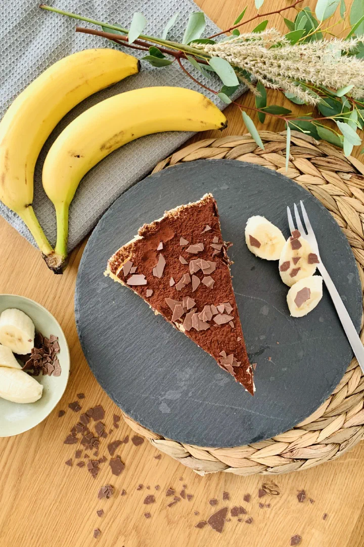 Bananentorte ohne Zucker