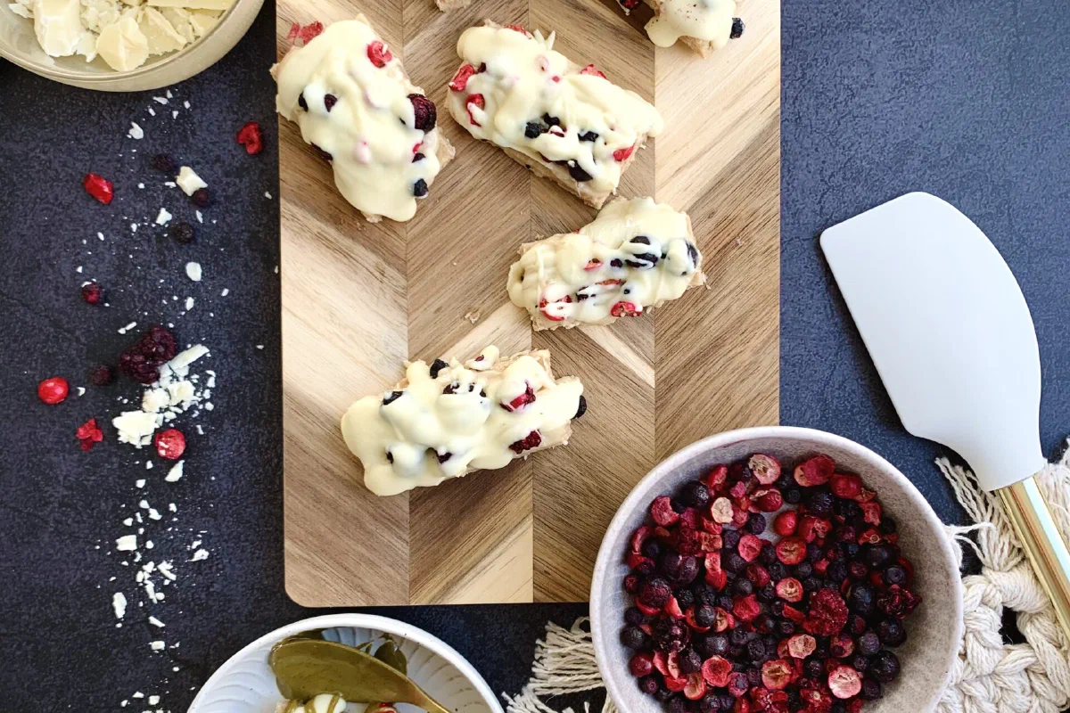 Beeren-Eisriegel ohne Zucker