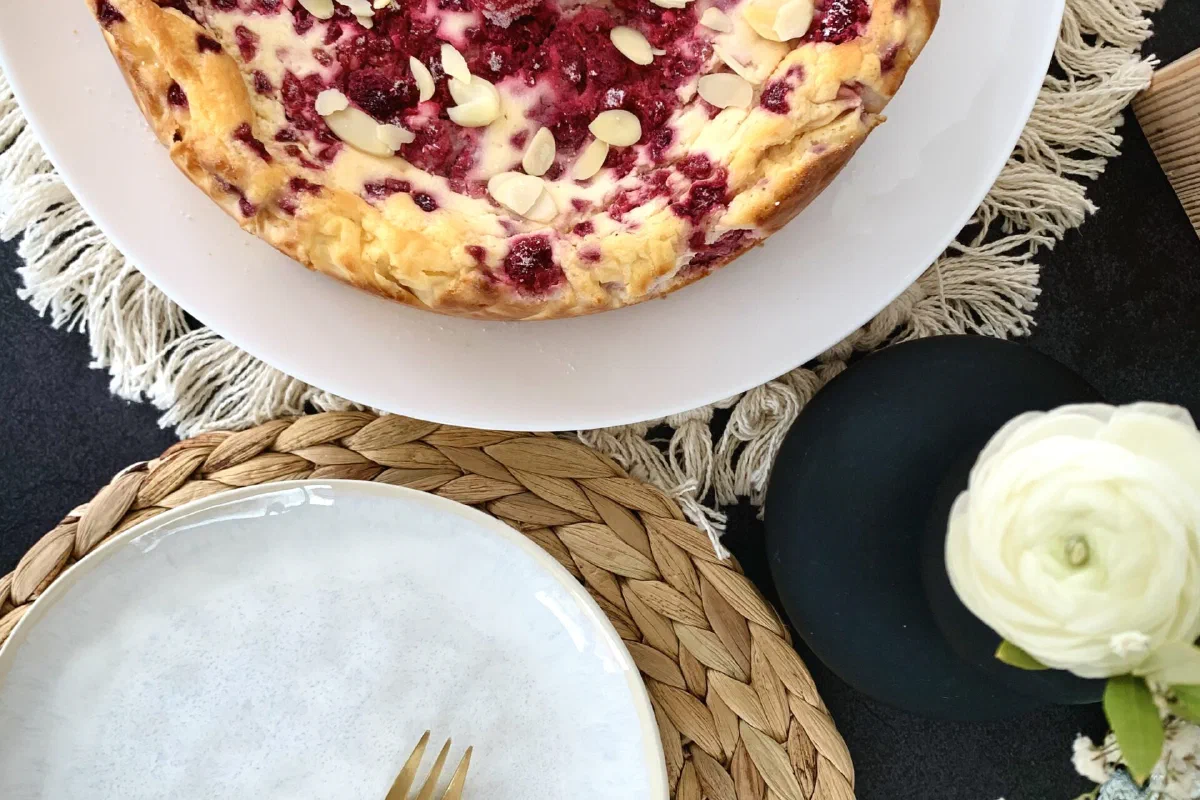 Beeren-Käsekuchen ohne Zucker