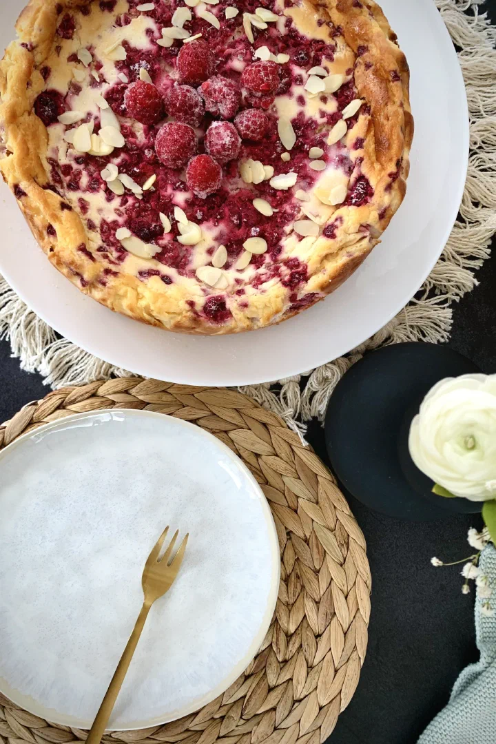 Beeren-Käsekuchen ohne Zucker