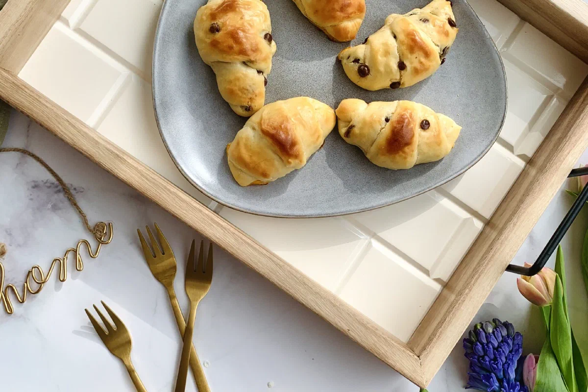 Brioche-Hörnchen ohne Zucker