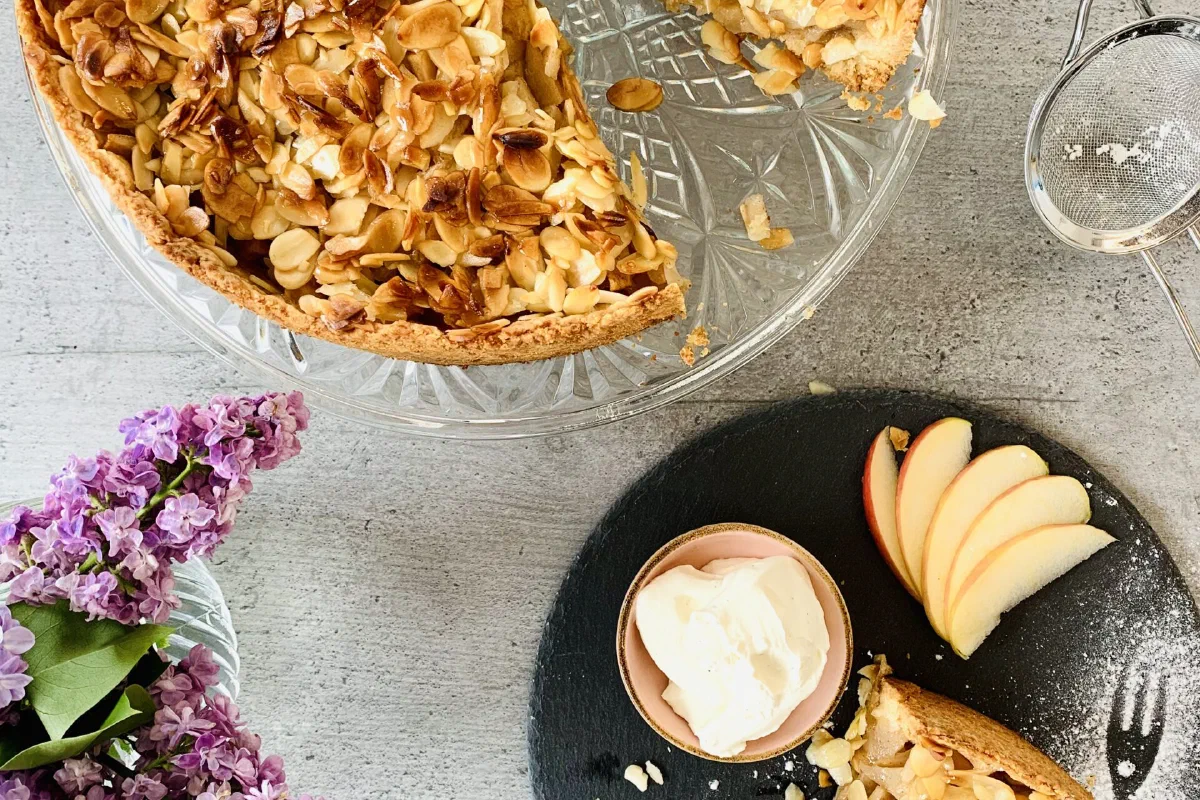 Florentiner Apfelkuchen ohne Zucker