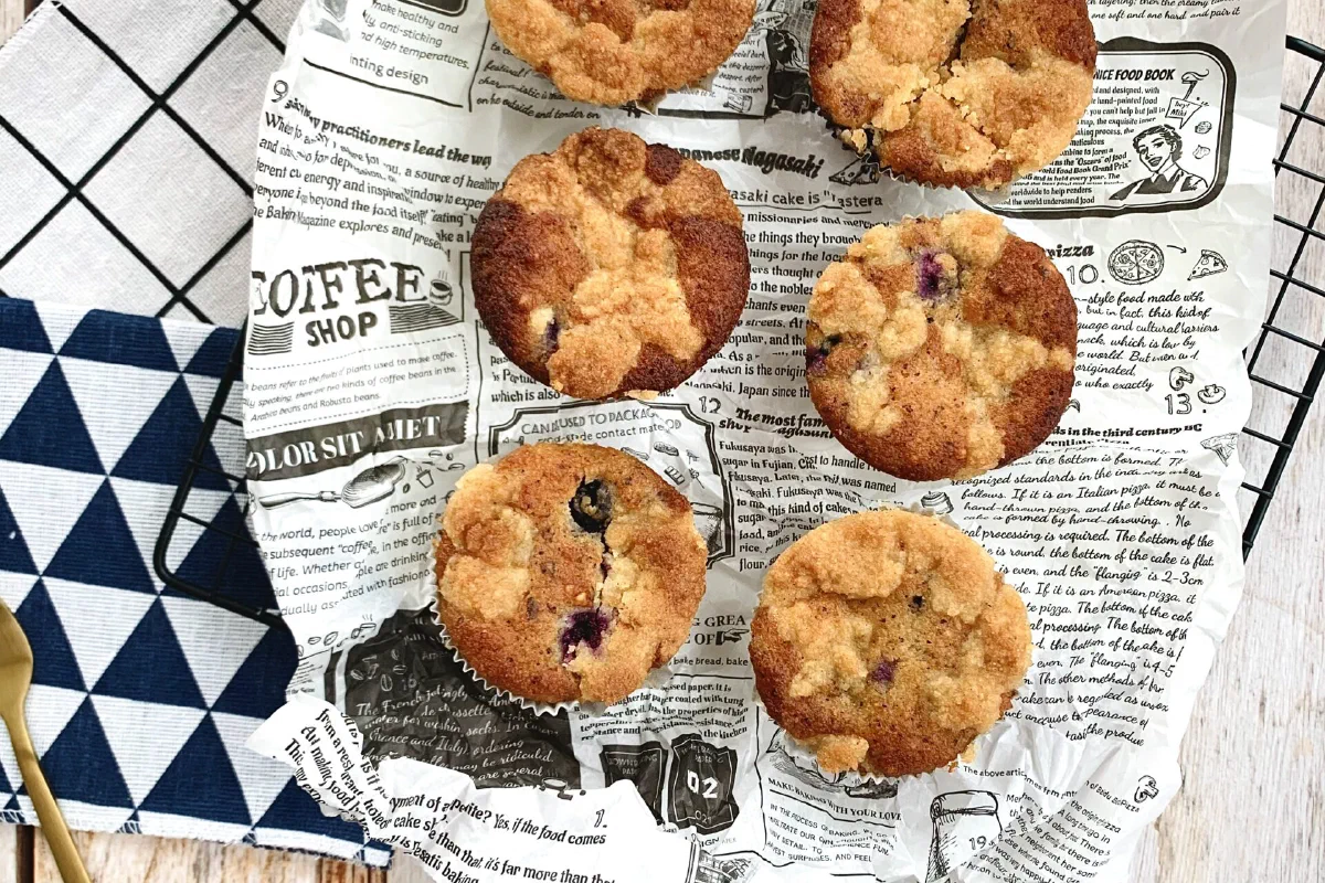 Heidelbeermuffins ohne Zucker