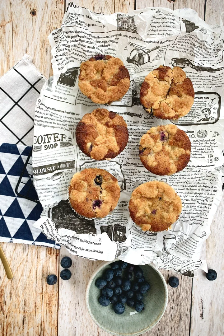 Heidelbeermuffins ohne Zucker