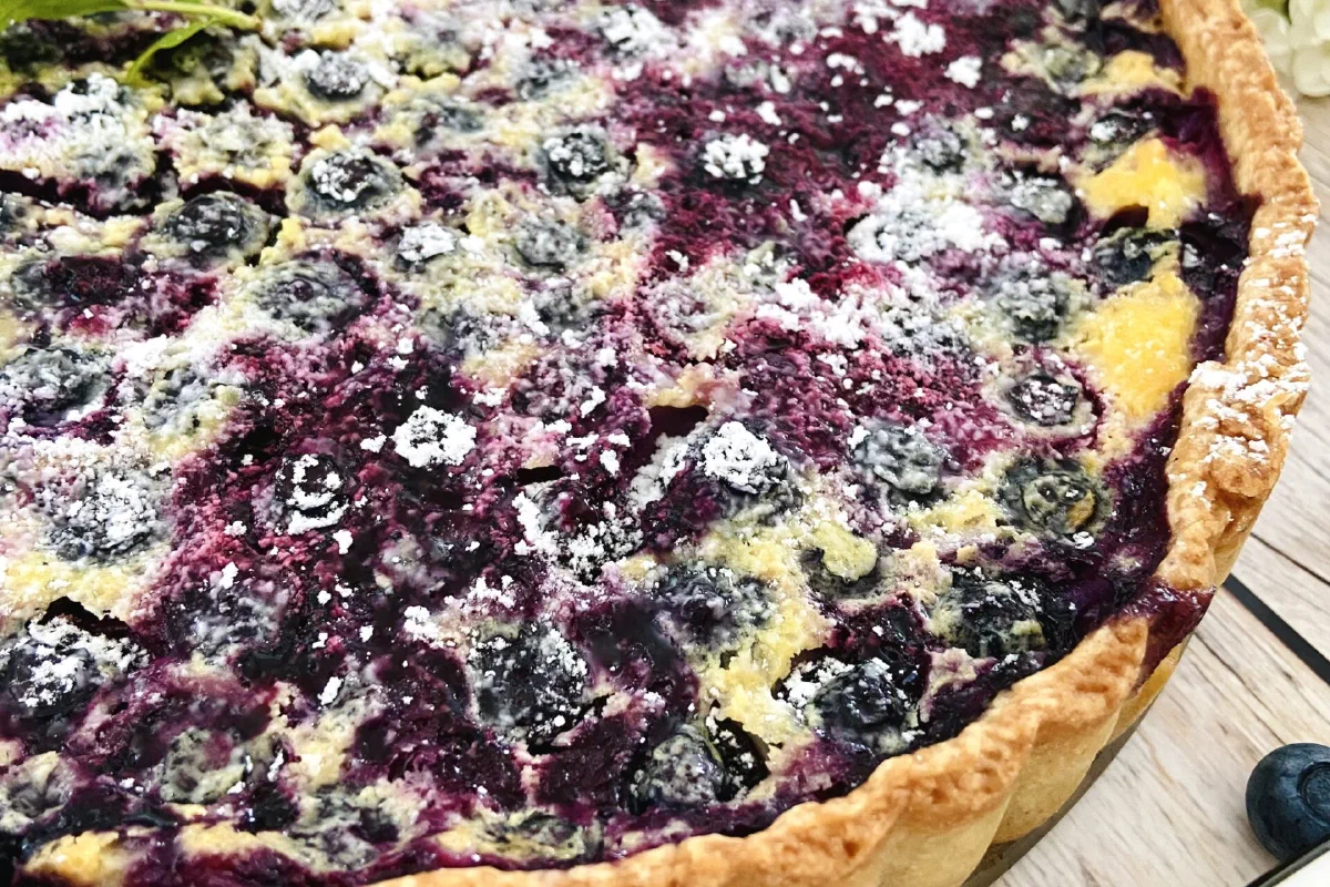 Heidelbeertarte ohne Zucker
