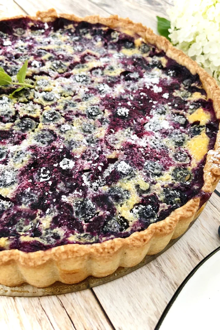 Heidelbeertarte ohne Zucker