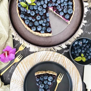 Heidelbeertorte ohne Zucker – Rezept öffnen