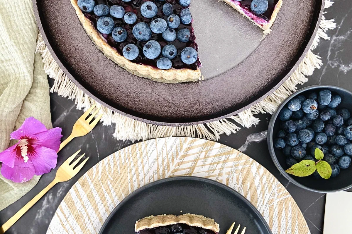 Heidelbeertorte ohne Zucker