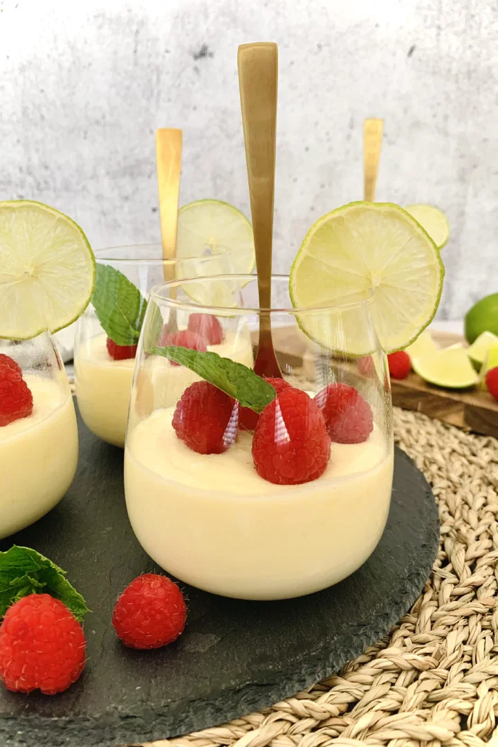 Limettenmousse ohne Zucker