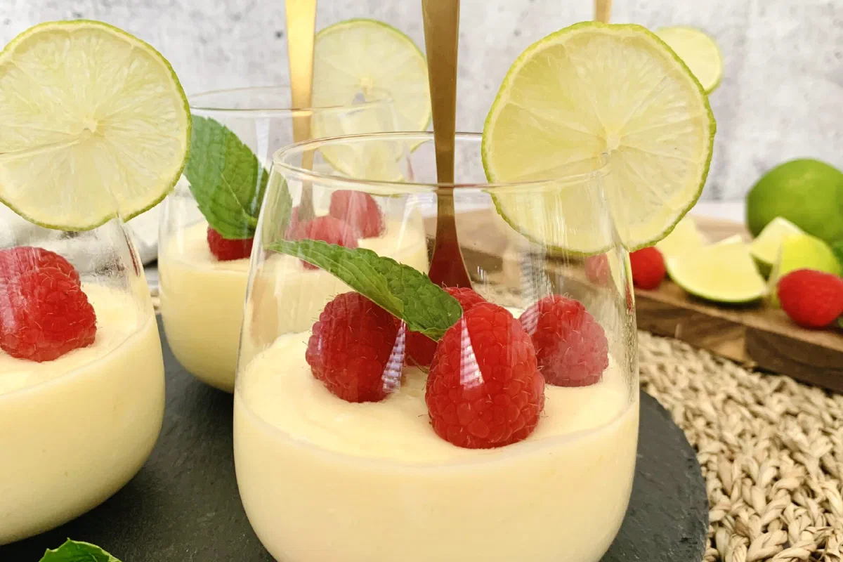 Limettenmousse ohne Zucker