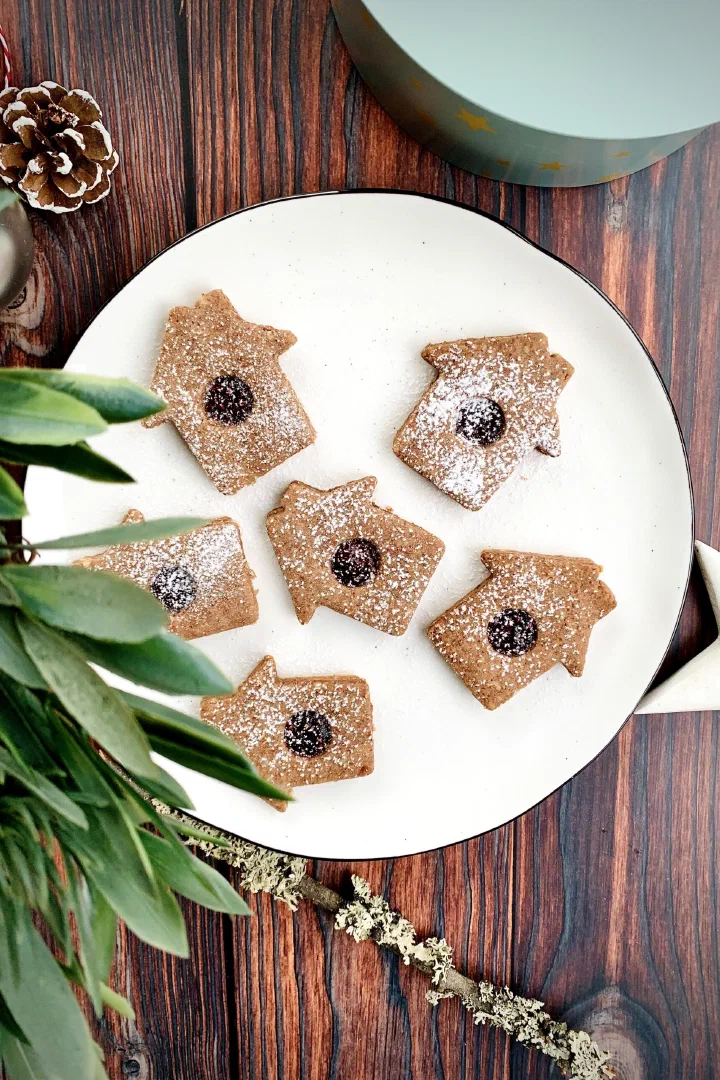 Linzer Häuschen ohne Zucker