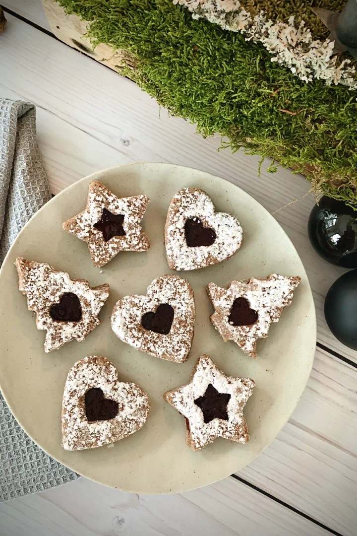 Linzer Plätzchen ohne Zucker