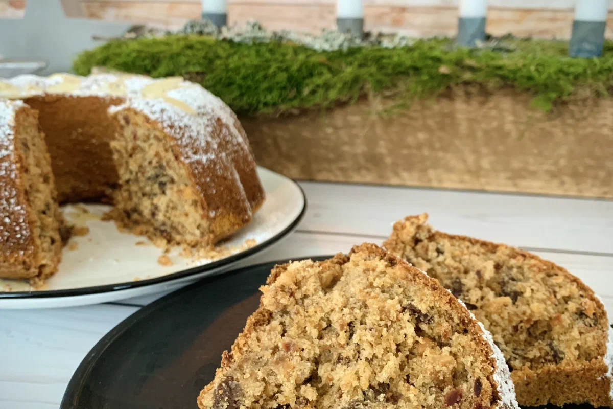 Rote-Beete-Kuchen mit Cranberries ohne Zucker