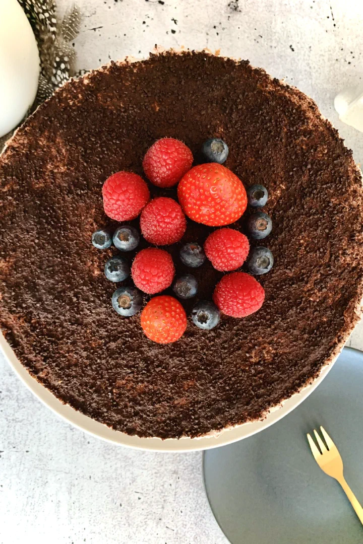 Schoko-Beerentorte ohne Zucker