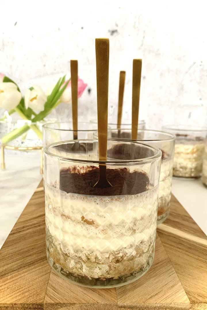 Tiramisu im Glas ohne Zucker