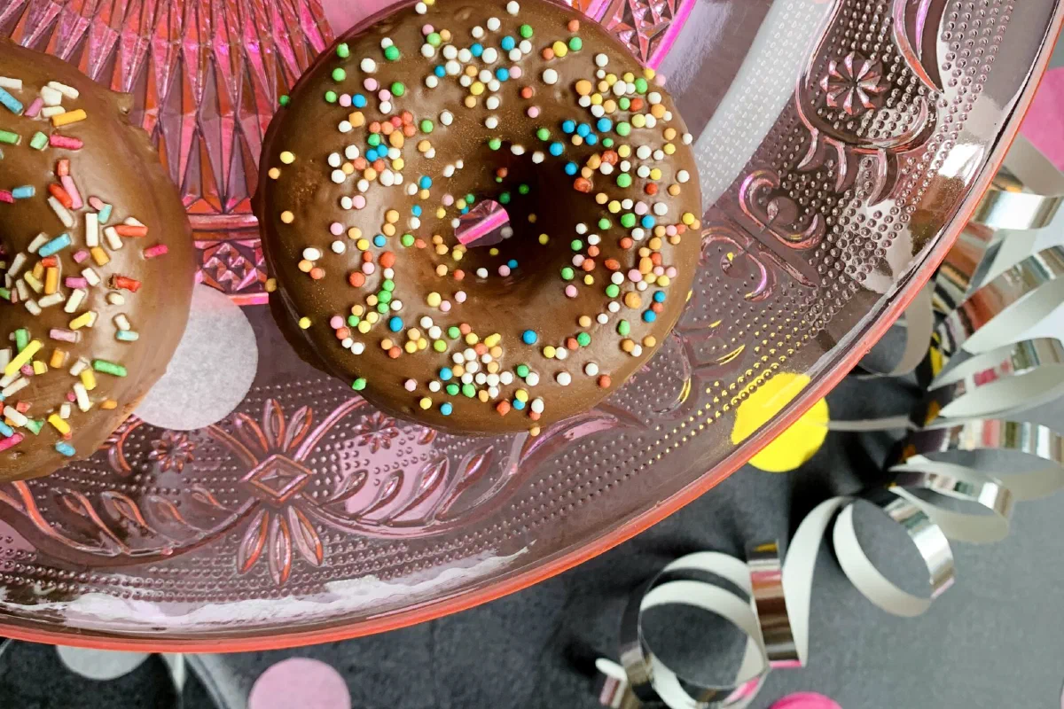 Vanille-Donuts ohne Zucker