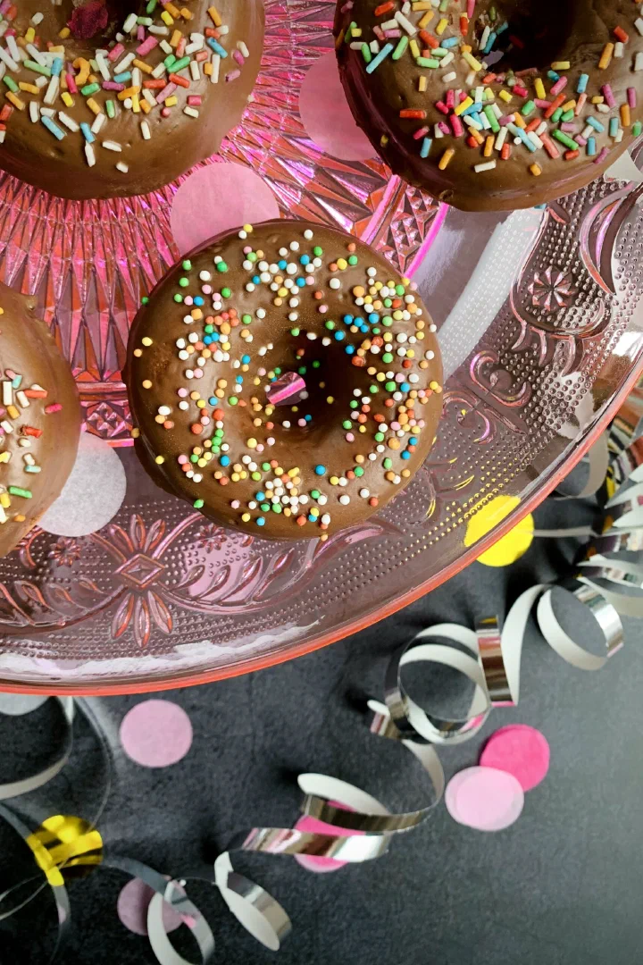 Vanille-Donuts ohne Zucker