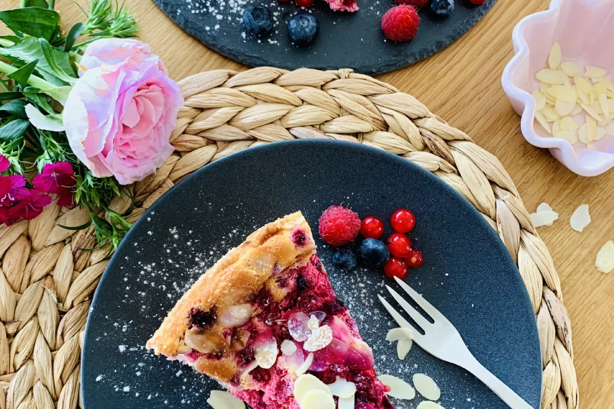 Waldbeer-Schmandkuchen ohne Zucker