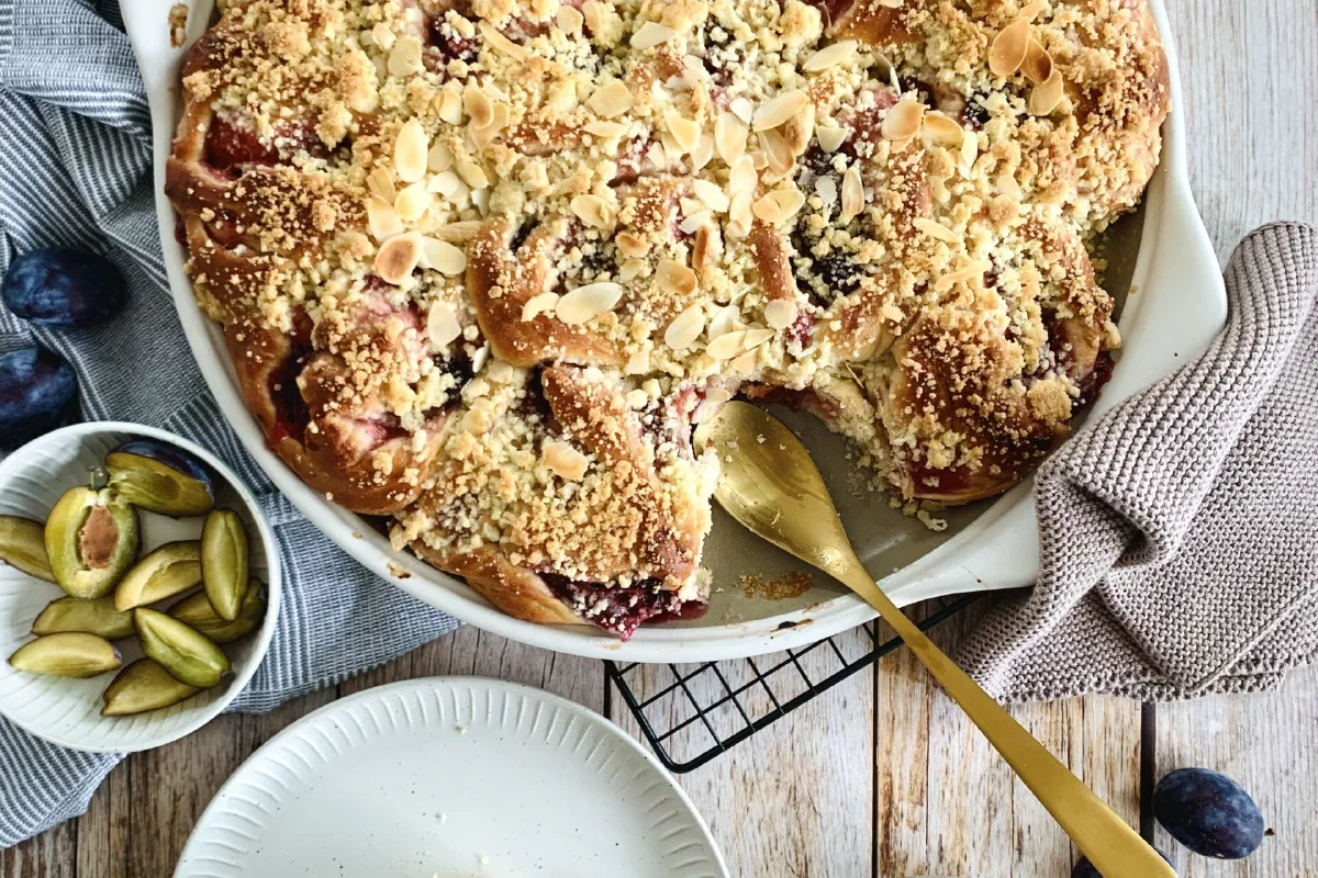 Zwetschgenschnecken ohne Zucker